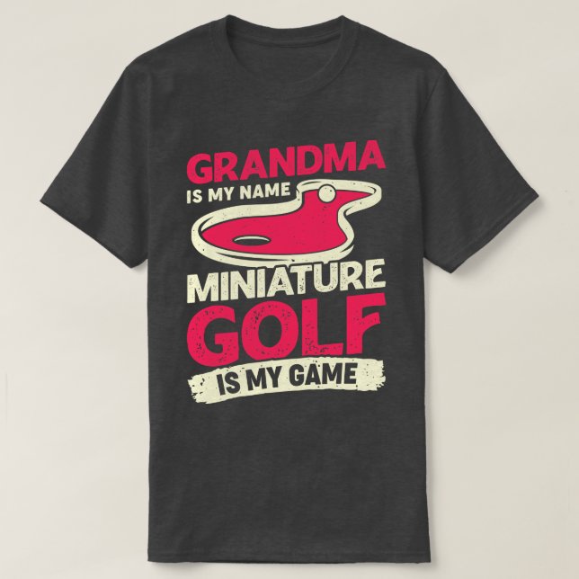 Morma är min Namn-minister Golf är mitt spel T Shirt (Design framsida)