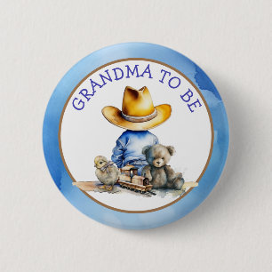 Morma att vara av en lil'Cowboy Babyskor Knapp