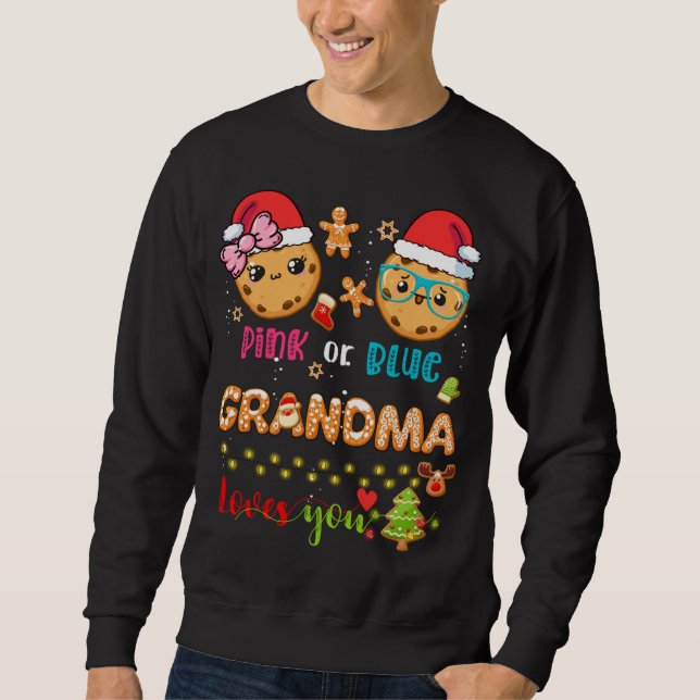 Morma Baby Gender Upphävande av jul Gingerbröd B Lång Ärmad Tröja (Framsida)