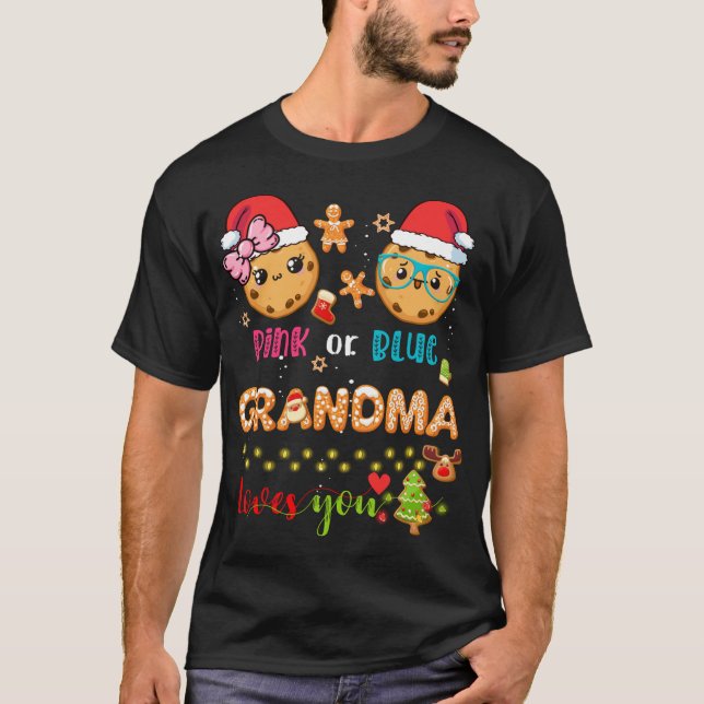 Morma Baby Gender Upphävande av jul Gingerbröd B T Shirt (Framsida)