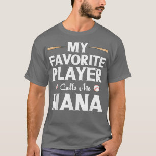 Morma Baseball Älskare Mina favoritspelare ringer T Shirt