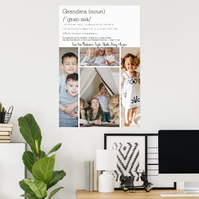 Morma Definition Personlig 4 fotokollage Poster (Hemmakontoret)