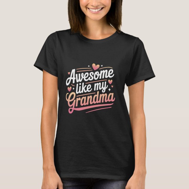 Morma Fantastisk som min morfar T Shirt (Framsida)