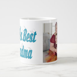 Morma foto himlar blue typography jumbo mugg