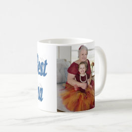 Morma fotoblå typografi Mors dag Kaffemugg