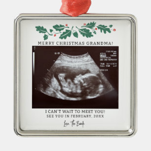 Morma-Graviden Ultrasound Helgdag Julgransprydnad Metall