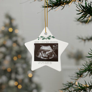 Morma Keepsaké-Gravid - tillkännagivande Julgransprydnad Keramik