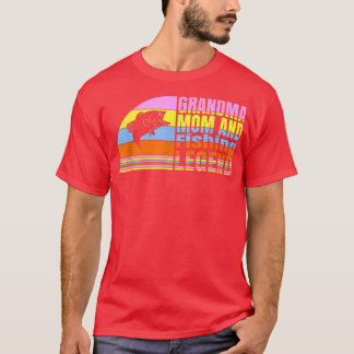 Morma Mamma och fiskelogg, mormor och farmar som f T Shirt