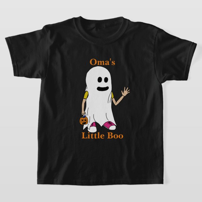 Morma Omas lilla boo Halloween Tshirt för barn T Shirt (Laydown)