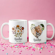 Morma-presentfoto, giftigt blommigt kaffe mugg