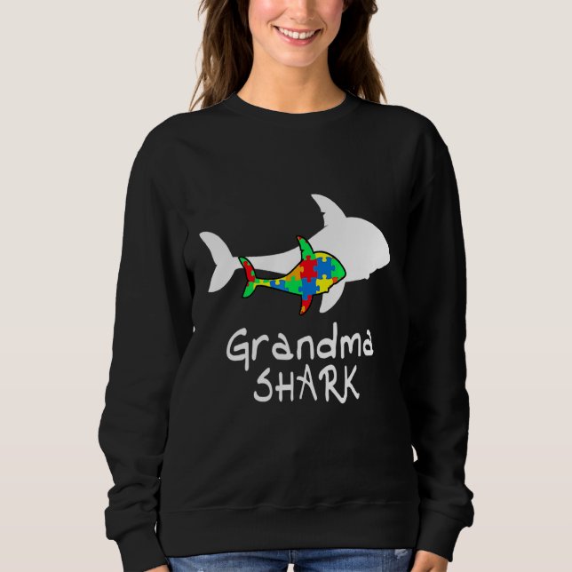 Morma Shark Puzzle Biet Coola Autism Awareness T Shirt (Framsida)