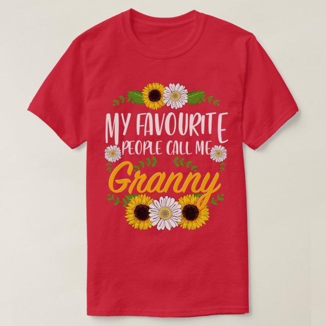 Morma Shirt Mina favoriter kallar mig Granny Mo T (Design framsida)