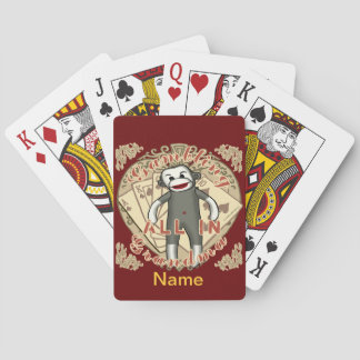 Morma Sock monkey poker Spelkort