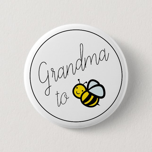 Morma till Bee Baby Shower-knapp Knapp (Framsida)