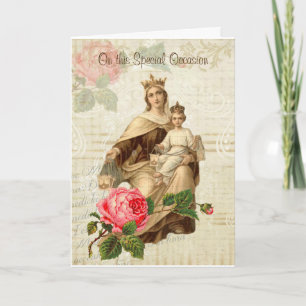 MorMary Mount Carmel för vintage jungfrulig Kort
