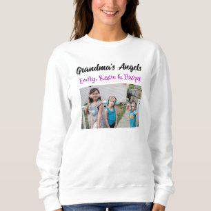 Mormas Änglar Personlig Foto och Namn T Shirt