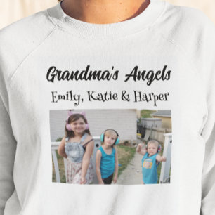 Mormas Änglar Personlig Foto och Namn T Shirt