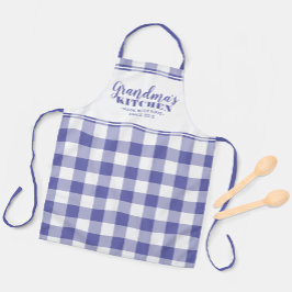 Mormas Anpassningsbar för köket Periwinkle Gingham
