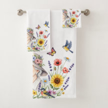 Mormas Blommigt Bath Towel