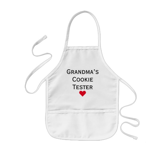 Mormas Cookie Tester Barnbarn Kids' Apron Barnförkläde (Framsidan)