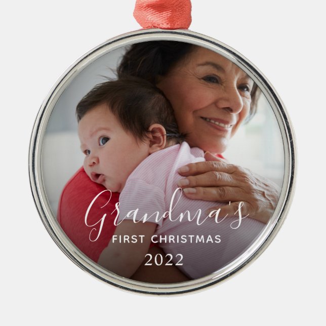 Mormas första jul julgransprydnad metall (Framsidan)