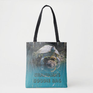 Mormas Goodie Bag Unique Turtle Photo Animal Tygkasse