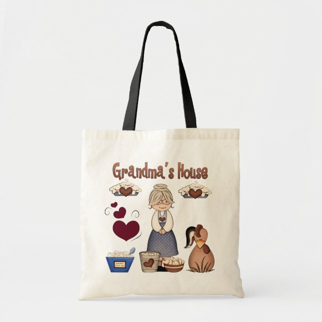Mormas House Tote Bag Tygkasse (Framsidan)