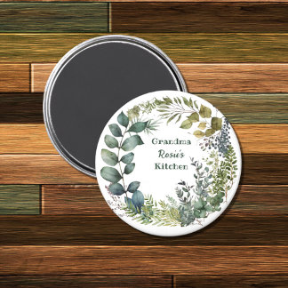 Morma's Kitchen | Personlig Vattenfärgning Utandni Magnet