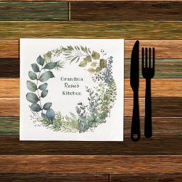 Morma's Kitchen | Personlig Vattenfärgning Utandni Pappersservett