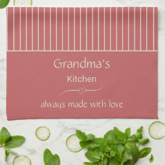 Morma's Kitchen Vintage Rand Anpassade Kökshandduk