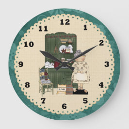 Morma's Land Kitchen Clock Stor Klocka