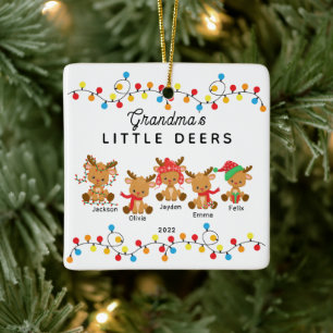 Mormas lilla Deers jul-prydnad Julgransprydnad Keramik