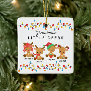 Mormas lilla Deers jul-prydnad Julgransprydnad Keramik