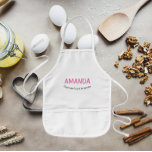 Mormas lilla hjälper Girl's Namn Barnförkläde<br><div class="desc">Unga flickor kärlek för att hjälpa deras mormor i köket! Redigera barnets namn på det här barnets storleka ovansida. Lettering är rosa. Du kan anpassa texten ytterligare om du vill ändra färg.</div>