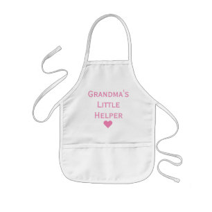 Mormas lilla hjälppare Barnbarn Kids' Apron Barnförkläde