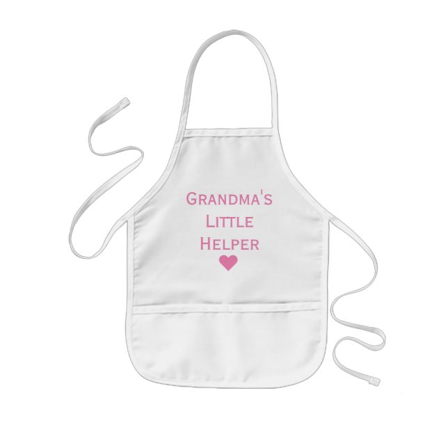 Mormas lilla hjälppare Barnbarn Kids' Apron Barnförkläde (Framsidan)