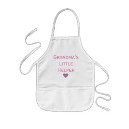 Mormas lilla hjälppare Barnbarn Kids' Apron Barnförkläde
