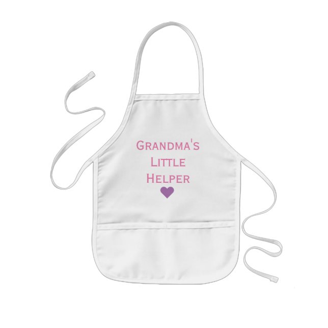 Mormas lilla hjälppare Barnbarn Kids' Apron Barnförkläde (Framsidan)