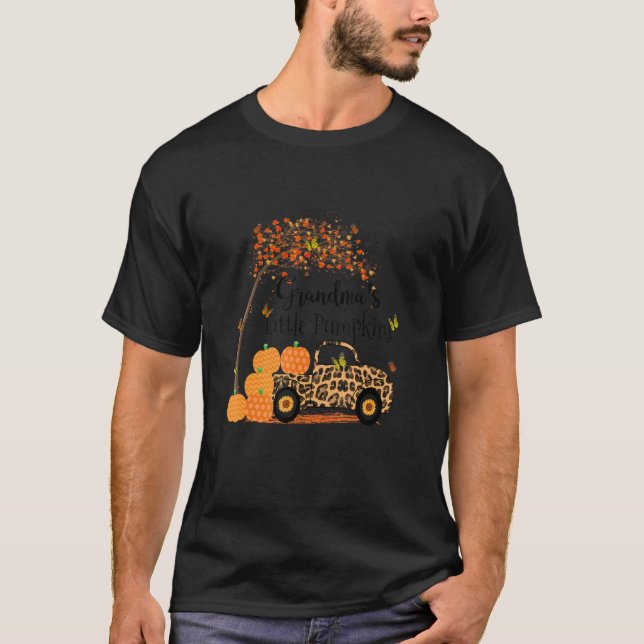 Mormas lilla knumpkins Autumn Leopard Lastbil T Shirt (Framsida)