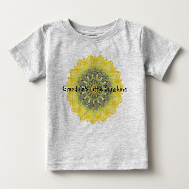 Mormas lilla solsken med solrosdesign t shirt (Framsida)