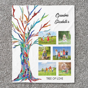 Mormas Photo Collage Fleece Blanket