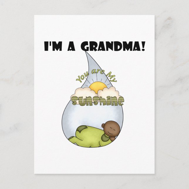 Mormas solsken-afrikansk amerikansk pojke vykort (Framsida)