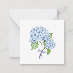 Mormenisk blommigt, vattenfri, bukblått vallmo anteckningskort