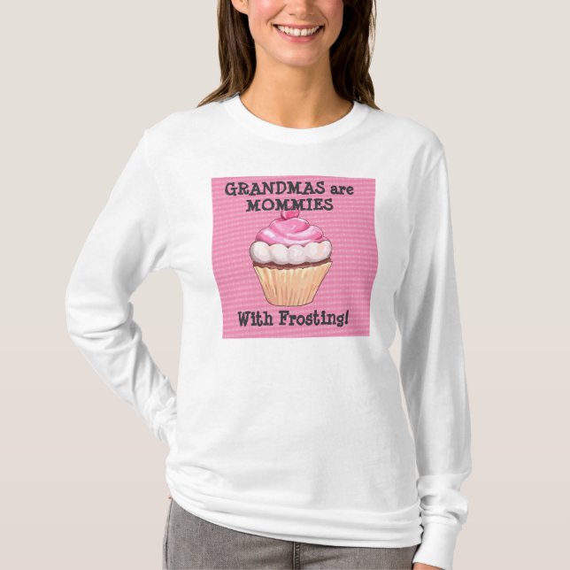 Mormödrar är mammor med glasyr t-shirt (Framsida)