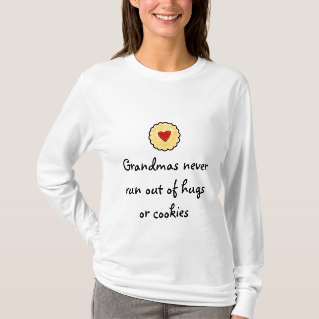 Mormödrar kör aldrig ut ur kramar eller kakor t-shirt (Framsida)