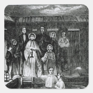 Mormon Baptism Fyrkantigt Klistermärke