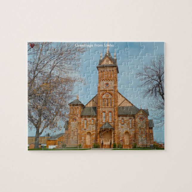 Mormon Church Idaho Jigszle Puzzle Pussel (Horisontell)