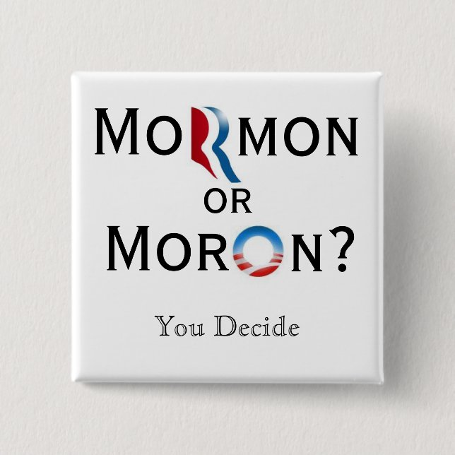 Mormon eller idiot knapp (Framsida)