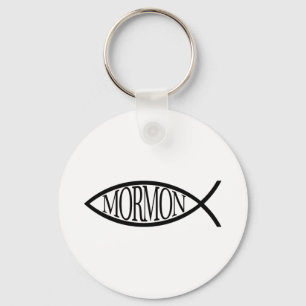 Mormon Fish Nyckelring
