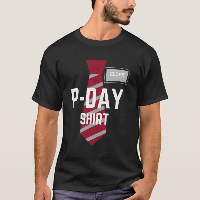 Mormon Lds Missionary Gift Pday T Shirt (Framsida)